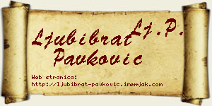 Ljubibrat Pavković vizit kartica
